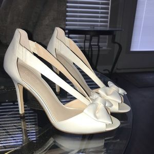 Bow wedding heels